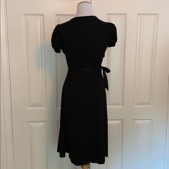 Bebe classic black wrap dress. - Picture 5 of 5
